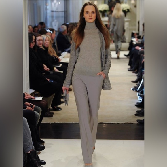 Ralph Lauren Collection Purple Label Suede Jacket Lace Detail Rare - Picture 2 of 15